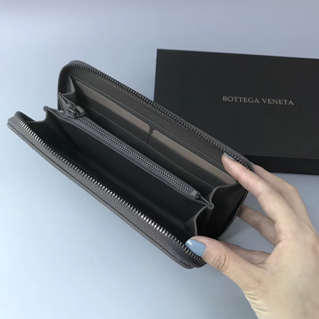 Bottega Veneta 宝缇嘉 经典单拉钱包 19cm 顶级胎牛皮