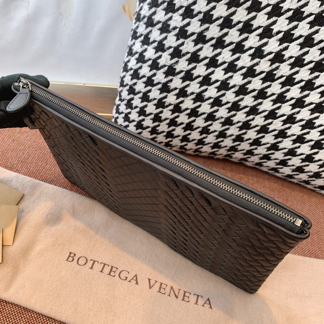 30cm#Bottega veneta 20新款胎牛皮编织手拿包男士包