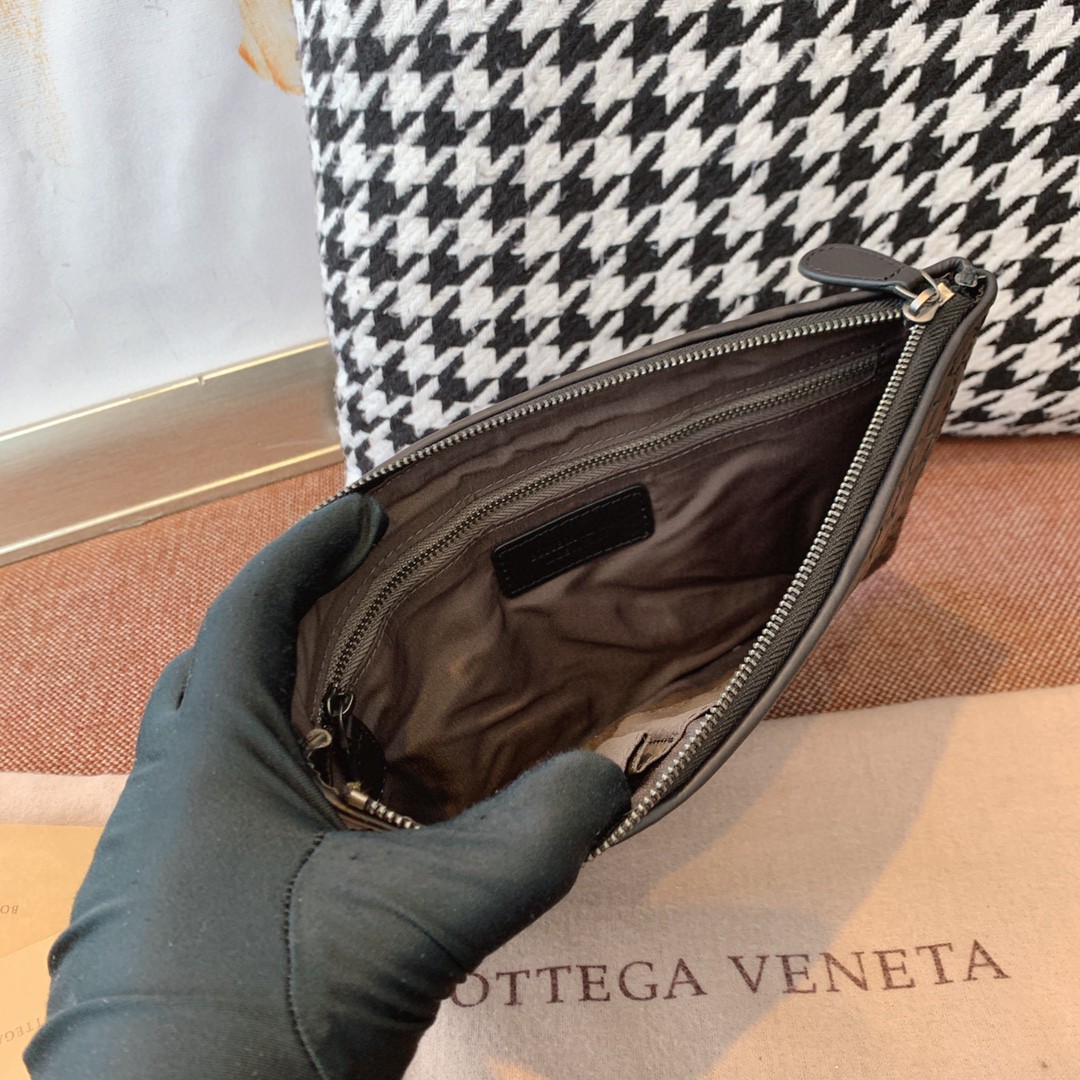 25cm#Bottega veneta 20新款胎牛皮编织手拿包男士包
