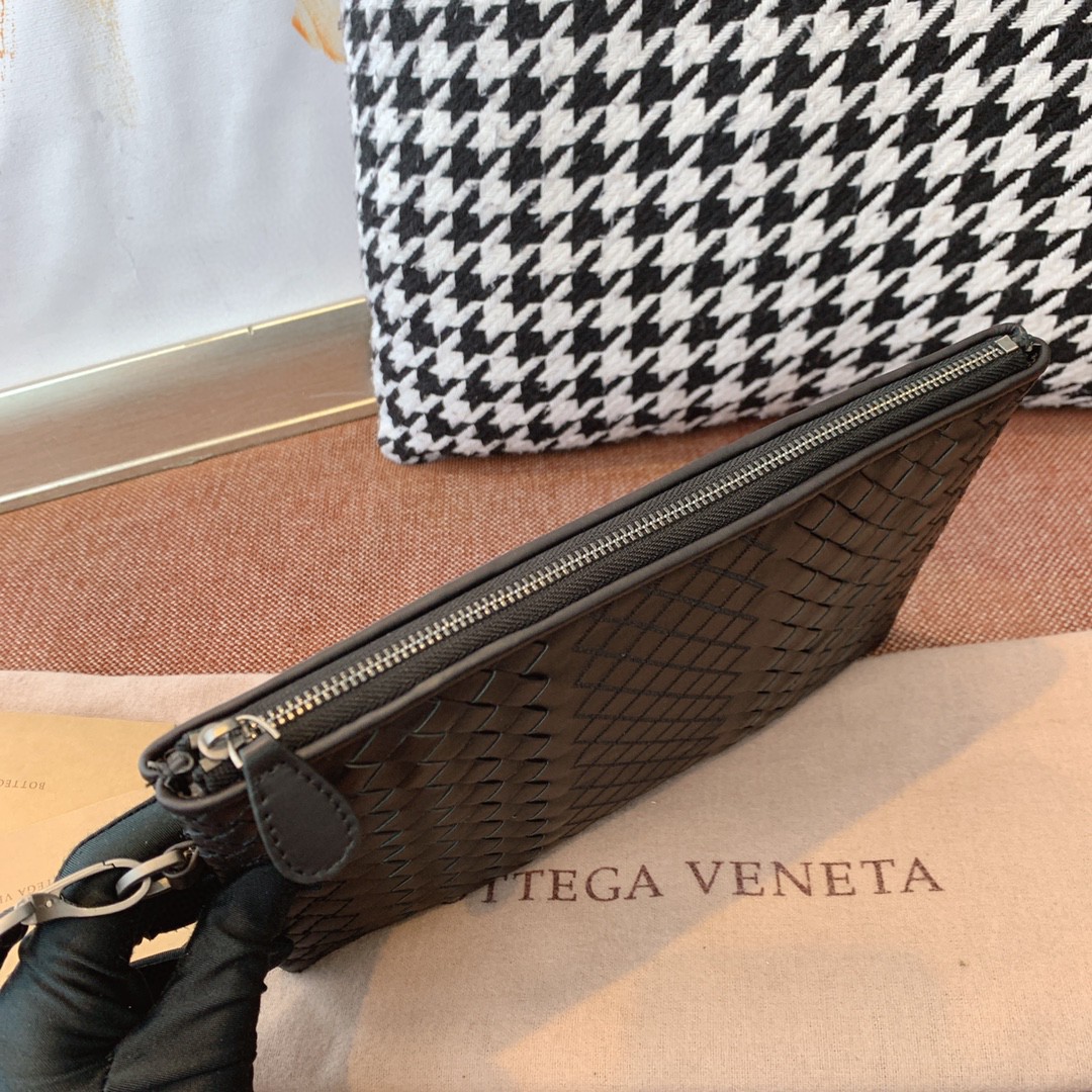 25cm#Bottega veneta 20新款胎牛皮编织手拿包男士包
